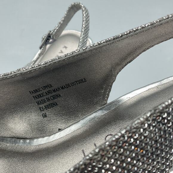 NEW Karen Scott Women’s Breena Slingback Peep-toe Pumps Pewter Size 6M - Picture 6 of 10